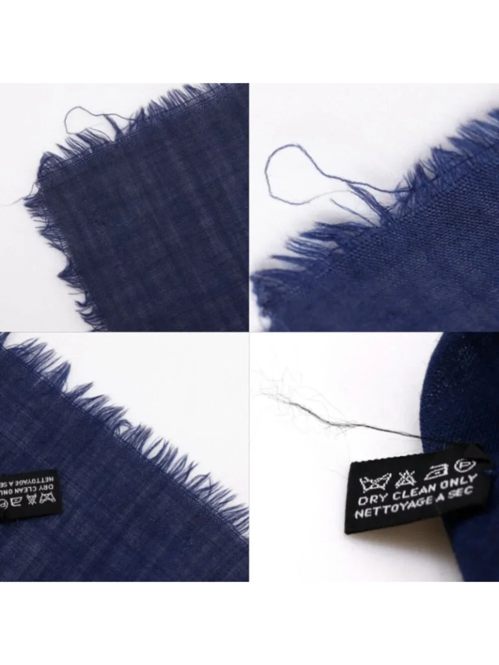 Chanel CC Logo Silk Navy Scarf